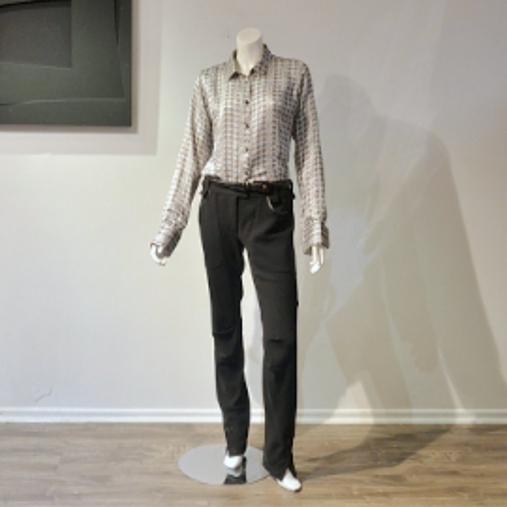 Vintage 90's Holly Golightly Silk Charmeuse Shirt - Picture 2 of 11